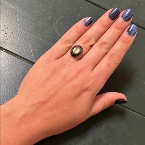 Gorgeous Large Black & Gold Star Sapphire Loose Gemstone